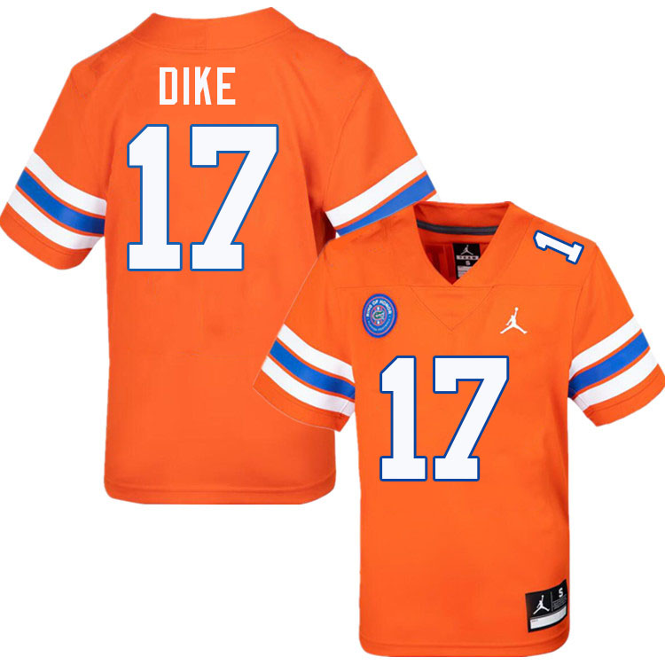 Chimere Dike Florida Jersey,Florida Gators #17 Chimere Dike Jersey Youth Uniforms-Throwback Orange